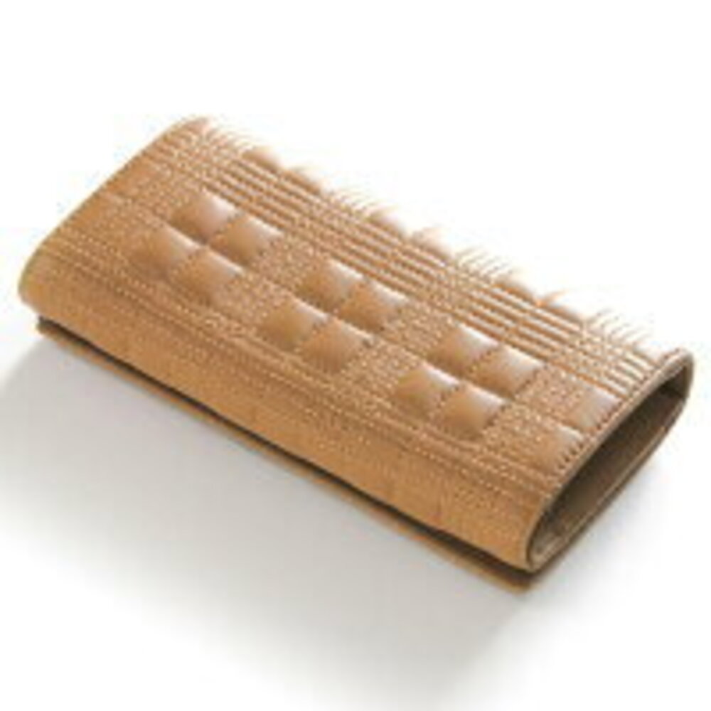 Burberry Quilted Wallet Lola Brown Check Beige Camel Long - Picture 5 of 5